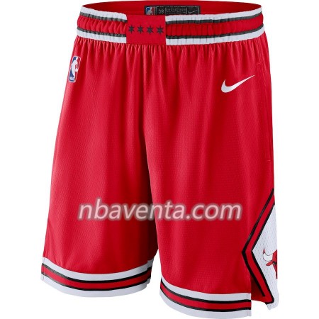 Chicago Bulls Hombre Pantalones Rojo 2018-19 Nike Swingman